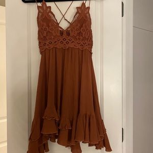 free people pink mini dress